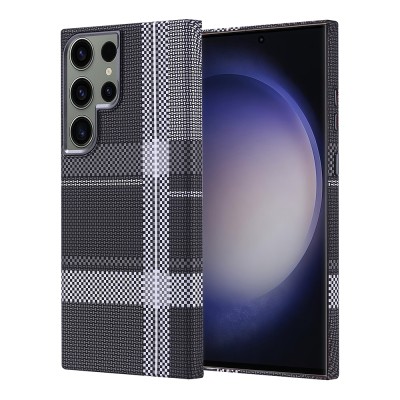 Galaxy S23 Ultra Case Magsafe Charging Feature Carbon Fiber Look Zore Nekst Cover - 3
