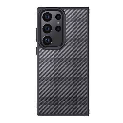 Galaxy S23 Ultra Kılıf Aramid Karbon Fiber M-safe Özellikli Wlons Radison Kapak - Wlons