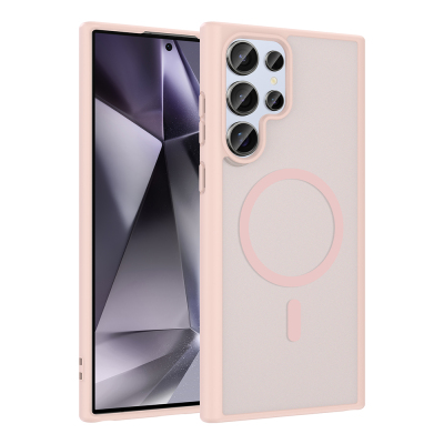 Galaxy S23 Ultra Kılıf M-safe Şarj Özellikli Zore Babet Kapak - Zore