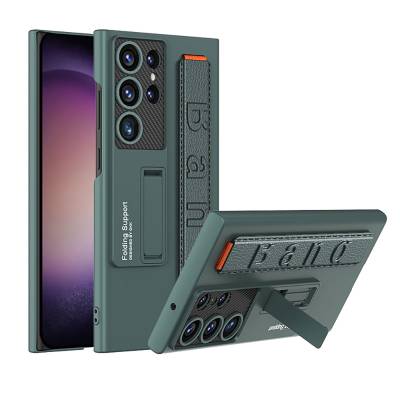 Galaxy S23 Ultra Kılıf Standlı El Tutacaklı Zore Band Kapak - GKK