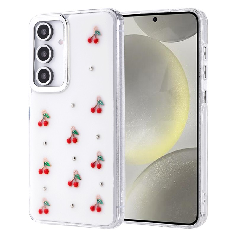 Galaxy S24 FE Case Airbag Designed Glitter Transparent Zore Kutup Cover - 5