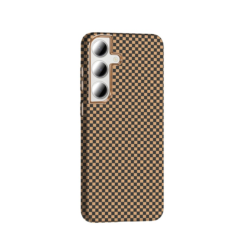 Galaxy S24 FE Case M-safe Charging Feature Carbon Fiber Look Zore Gros Cover - 1