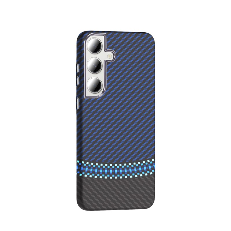 Galaxy S24 FE Case M-safe Charging Feature Carbon Fiber Look Zore Gros Cover - 12
