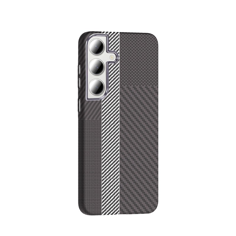 Galaxy S24 FE Case M-safe Charging Feature Carbon Fiber Look Zore Gros Cover - 18