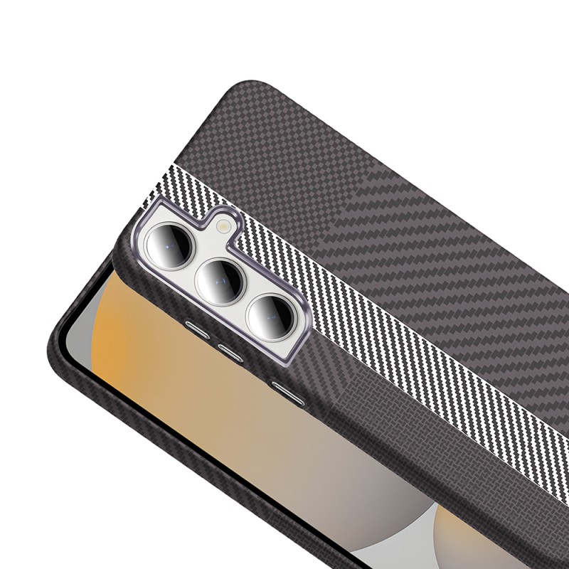 Galaxy S24 FE Case M-safe Charging Feature Carbon Fiber Look Zore Gros Cover - 19