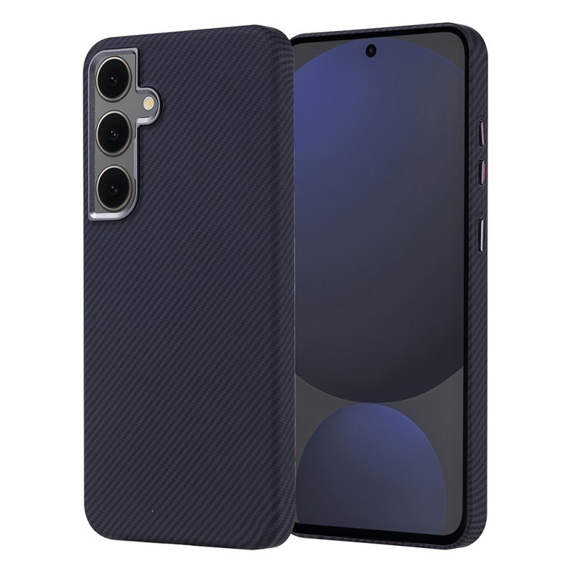 Galaxy S24 FE Case Magsafe Charging Feature Carbon Fiber Look Zore Nekst Cover - 2