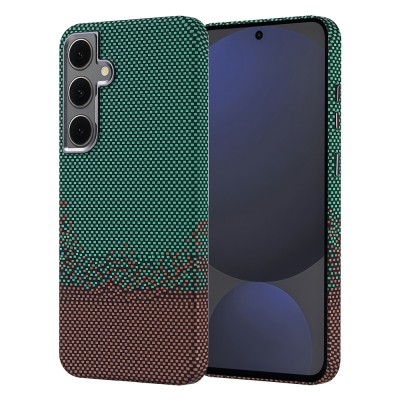 Galaxy S24 FE Case Magsafe Charging Feature Carbon Fiber Look Zore Nekst Cover - 5
