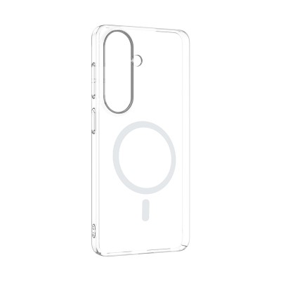 Galaxy S24 FE Kamera Korumalı M-Safe Şarj Özellikli Şeffaf Zore London Sert PC Kapak - 3