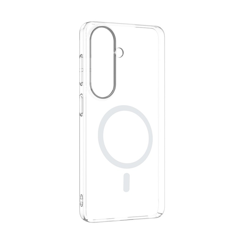 Galaxy S24 FE Kamera Korumalı M-Safe Şarj Özellikli Şeffaf Zore London Sert PC Kapak - 3