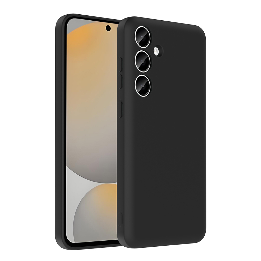 Galaxy S24 FE Kılıf Kamera Korumalı Kartlık Hazneli NXXA Vitra Kapak - Siyah