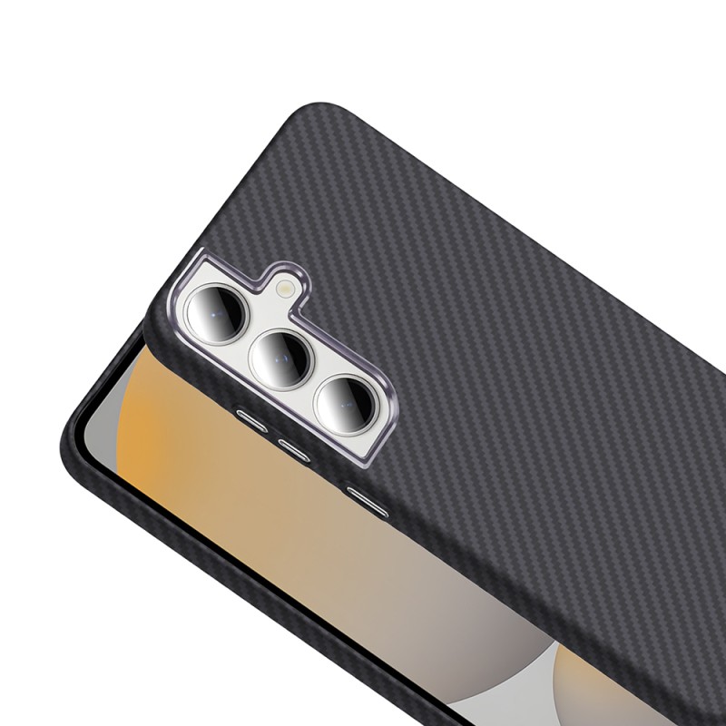 Galaxy S24 FE Kılıf M-safe Şarj Özellikli Karbon Fiber Görünümlü Zore Gros Kapak - 15