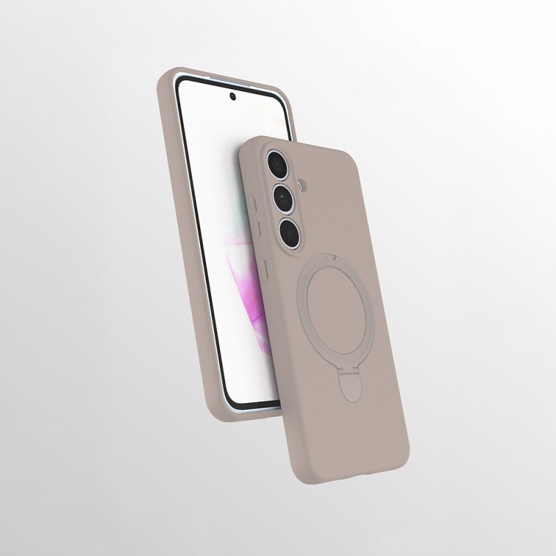 Galaxy S24 FE Kılıf M-safe Şarj Özellikli Standlı Zore Samara Kapak - 1