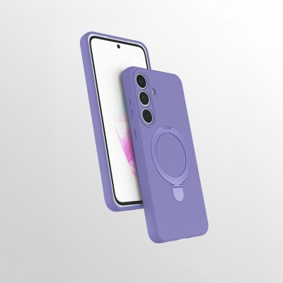 Galaxy S24 FE Kılıf M-safe Şarj Özellikli Standlı Zore Samara Kapak - 7