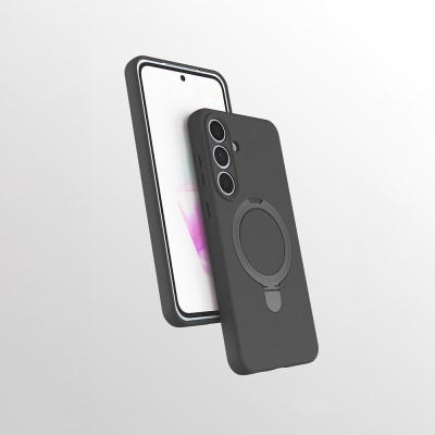 Galaxy S24 FE Kılıf M-safe Şarj Özellikli Standlı Zore Samara Kapak - 6