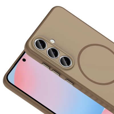 Galaxy S24 FE Kılıf M-safe Şarj Özellikli Zore Tea Kapak - 10