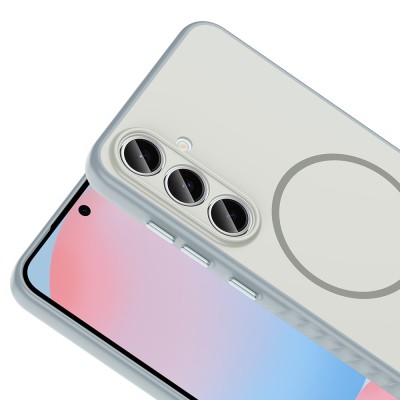 Galaxy S24 FE Kılıf M-safe Şarj Özellikli Zore Tea Kapak - 12
