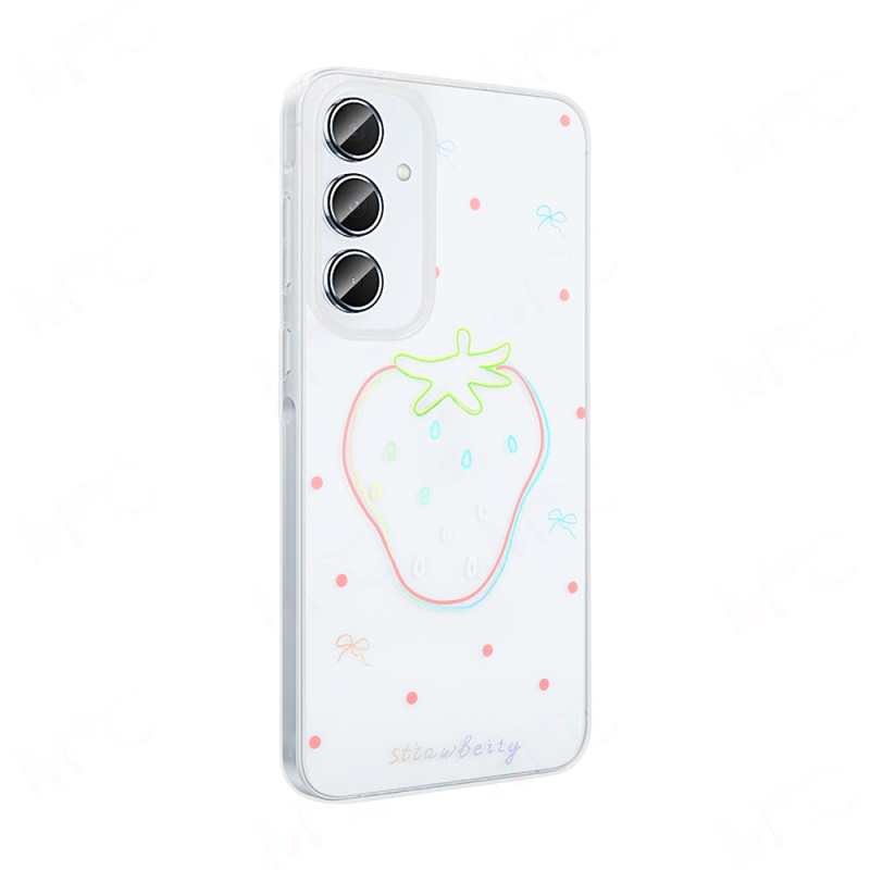 Galaxy S24 FE Kılıf Şeffaf Figürlü Zore Folk Sert Kapak - 8