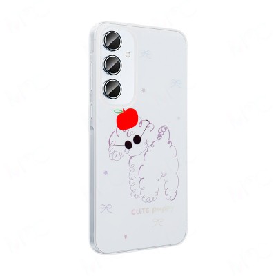 Galaxy S24 FE Kılıf Şeffaf Figürlü Zore Folk Sert Kapak - 7