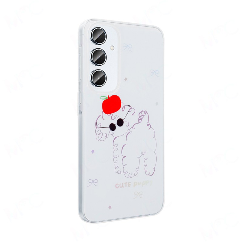 Galaxy S24 FE Kılıf Şeffaf Figürlü Zore Folk Sert Kapak - 7