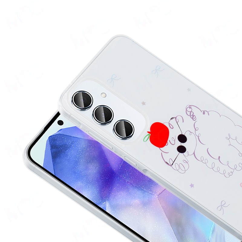 Galaxy S24 FE Kılıf Şeffaf Figürlü Zore Folk Sert Kapak - 13