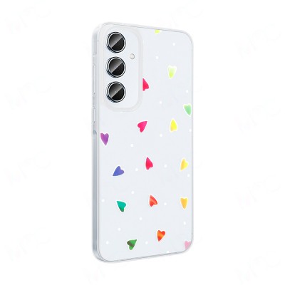 Galaxy S24 FE Kılıf Şeffaf Figürlü Zore Folk Sert Kapak - 9