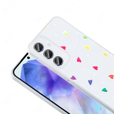 Galaxy S24 FE Kılıf Şeffaf Figürlü Zore Folk Sert Kapak - 15
