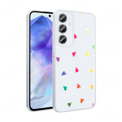 Galaxy S24 FE Kılıf Şeffaf Figürlü Zore Folk Sert Kapak - 6