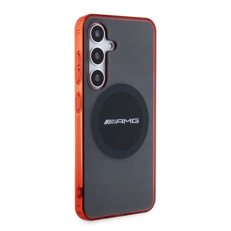 Galaxy S24 Kılıf AMG Orjinal Lisanslı M-safe Şarj Özellikli Transparan Timeless Kapak - 3