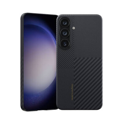 Galaxy S24 Kılıf M-safe Şarj Özellikli Karbon Fiber Benks Montage ArmorAir Kevlar Kapak - Benks