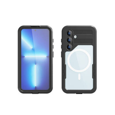 Galaxy S24 Kılıf M-safe Şarj Özellikli 1-1 Su Geçirmez Kılıf - Zore