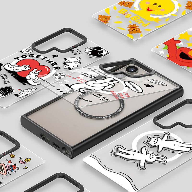 Galaxy S24 Kılıf M-safe Şarj Özellikli Casebang Body Frame Kapak - 8