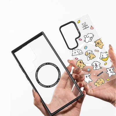 Galaxy S24 Kılıf M-safe Şarj Özellikli Casebang Body Frame Kapak - 6