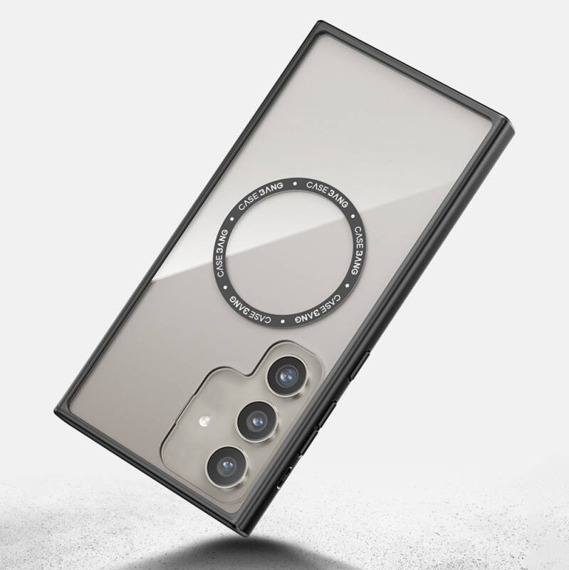Galaxy S24 Kılıf M-safe Şarj Özellikli Casebang Body Frame Kapak - 3