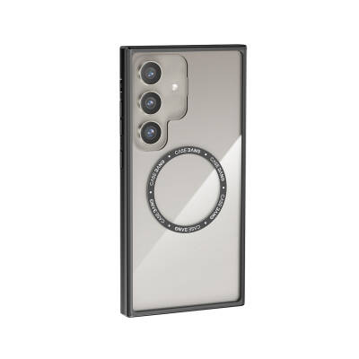 Galaxy S24 Kılıf M-safe Şarj Özellikli Casebang Body Frame Kapak - Casebang