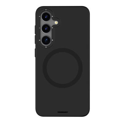 Galaxy S24 Kılıf M-safe Şarj Özellikli Çizilmeye Ve Aşınmaya Dayanıklı Youngkit Velvet Serisi Kapak - Youngkit