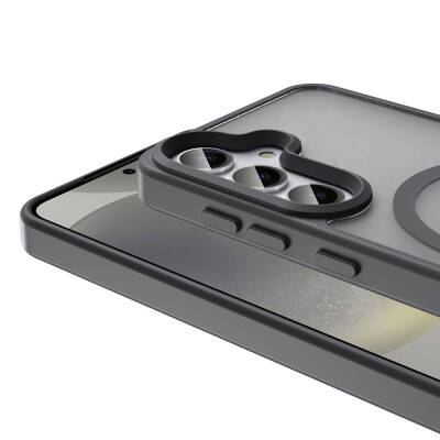Galaxy S24 Kılıf M-safe Şarj Özellikli Mat Arka Yüzey Zore Sio Kapak - 6