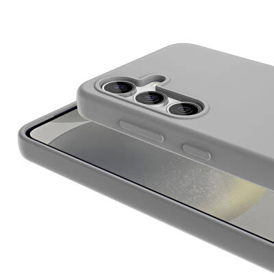 Galaxy S24 Kılıf M-safe Şarj Özellikli Sıvı Teknolojili Silinebilir Sert Zore Kivi Kapak - 9