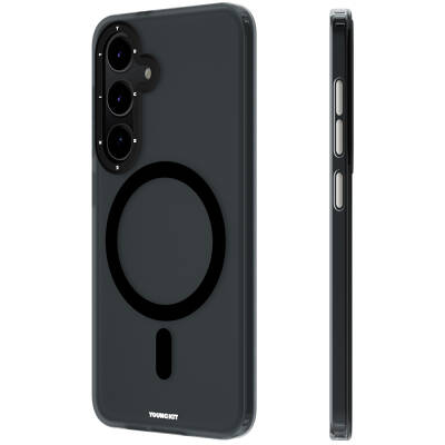 Galaxy S24 Kılıf M-safe Şarj Özellikli Youngkit Hidden Sand Serisi Kapak - Youngkit