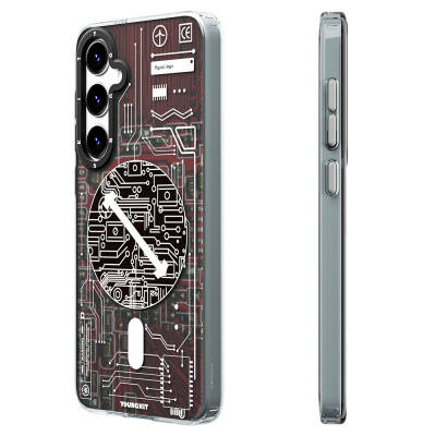 Galaxy S24 Kılıf M-safe Şarj Özellikli YoungKit Technology Serisi Kapak - Youngkit