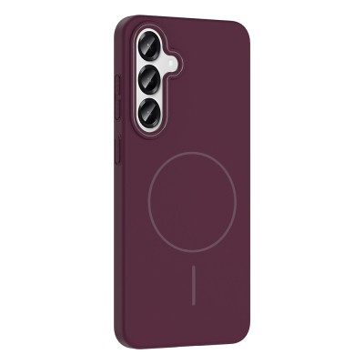 Galaxy S24 Kılıf M-safe Şarj Özellikli Zore Ruby Sert Kapak - 10