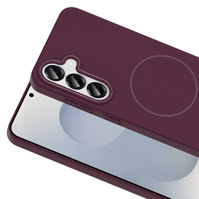 Galaxy S24 Kılıf M-safe Şarj Özellikli Zore Ruby Sert Kapak - 15
