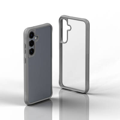 Galaxy S24 Kılıf Şeffaf Sert PC Arka Yüzey Tasarımlı Zore Edo Kapak - Zore