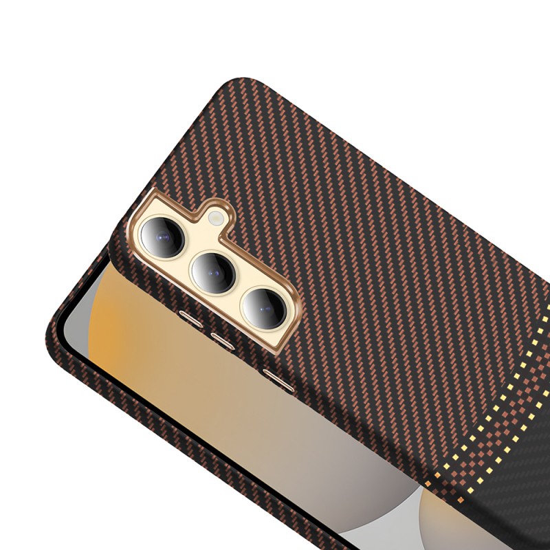 Galaxy S24 Plus Case M-safe Charging Feature Carbon Fiber Look Zore Gros Cover - 15
