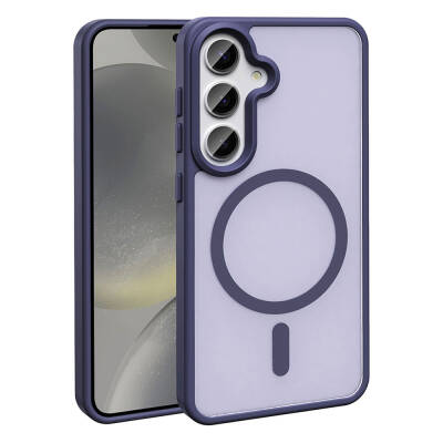 Galaxy S24 Plus Case Magsafe Charging Featured Matte Back Surface Zore Sio Cover - 12