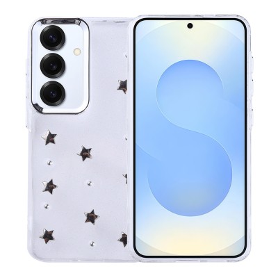 Galaxy S24 Plus Kılıf Airbag Tasarımlı Simli Şeffaf Zore Kutup Kapak - 5