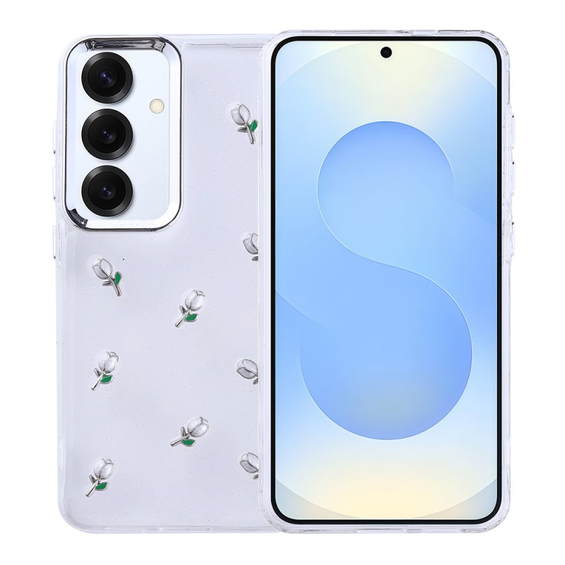 Galaxy S24 Plus Kılıf Airbag Tasarımlı Simli Şeffaf Zore Kutup Kapak - 3