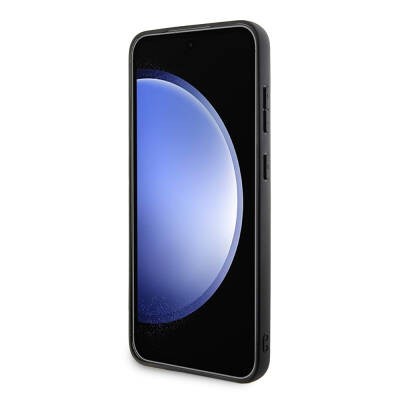 Galaxy S24 Plus Kılıf BMW Orjinal Lisanslı M Logolu Üç Renk Çizgili Delikli Detail Line Kapak - 4