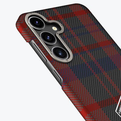 Galaxy S24 Plus Kılıf Ekose Desenli Youngkit Gezhi Serisi Kapak - 5