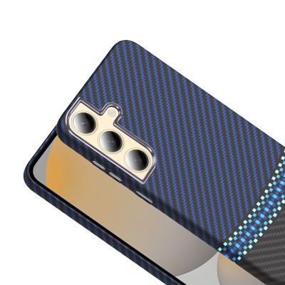 Galaxy S24 Plus Kılıf M-safe Şarj Özellikli Karbon Fiber Görünümlü Zore Gros Kapak - 13