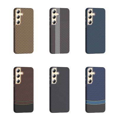 Galaxy S24 Plus Kılıf M-safe Şarj Özellikli Karbon Fiber Görünümlü Zore Gros Kapak - 18